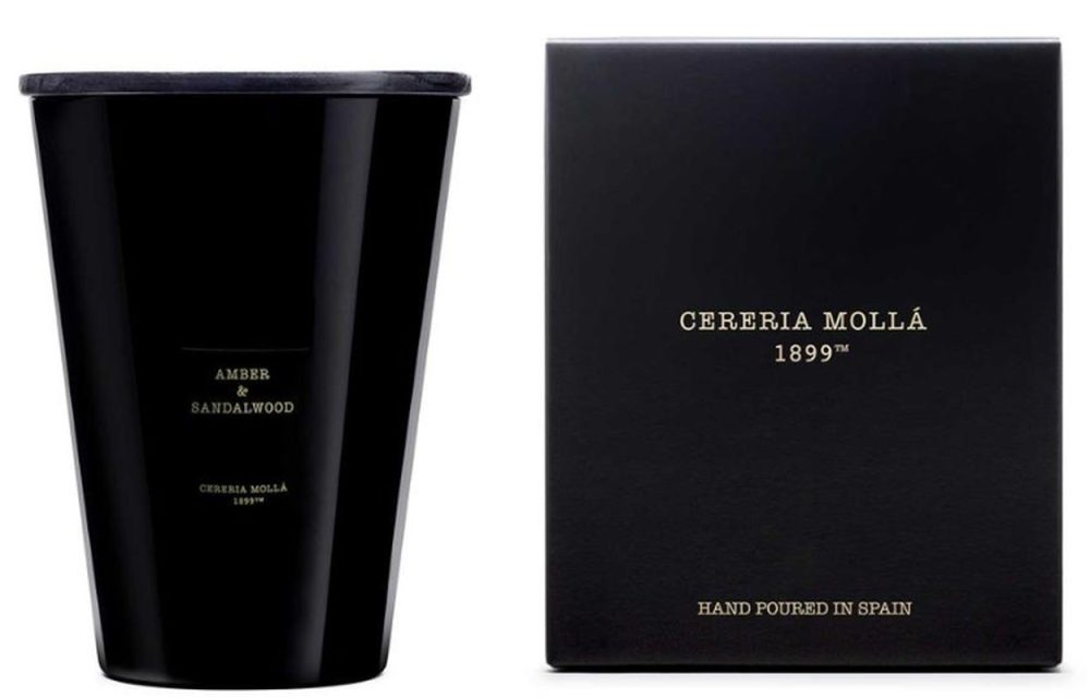 Cereria Mollá Premium Candle XXL Amber & Sandalwood 4-Docht-Duftkerze (3.5kg)
