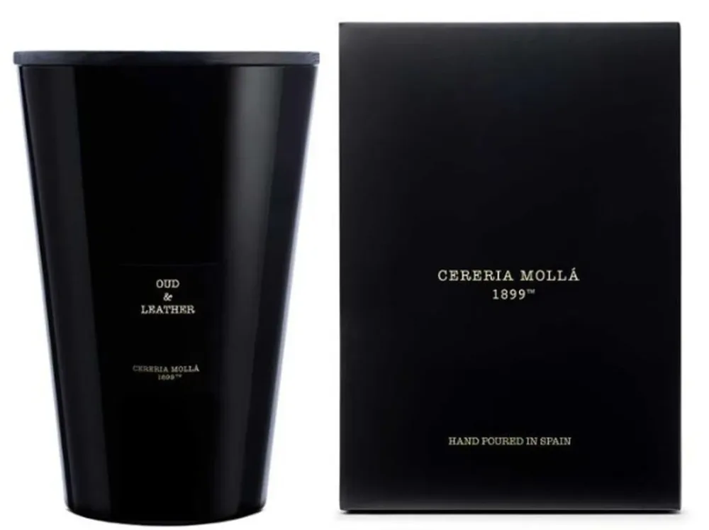 Cereria Mollá Premium Candle 3XL Oud & Leather 7-Docht-Duftkerze (7kg)
