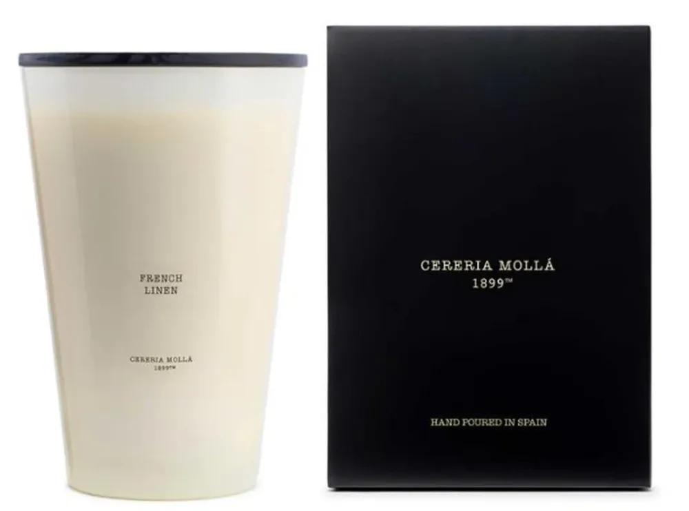 Cereria Mollá Premium Candle 3XL French Linen 7-Docht-Duftkerze (7kg)