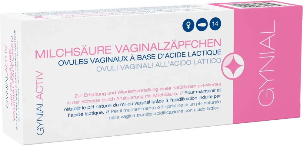 GYNIAL ACTIV Milchsäure Vaginalzäpfchen (14 Stk)