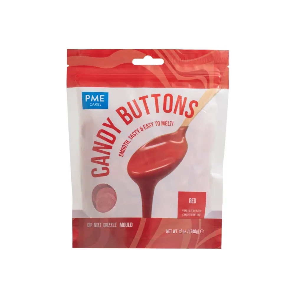 PME Cake Candy Buttons - Rot (340g)