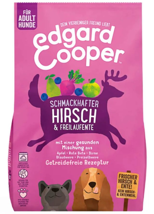 Edgard & Cooper Schmackhafter Hirsch & Freilaufente Adult 2.5 kg