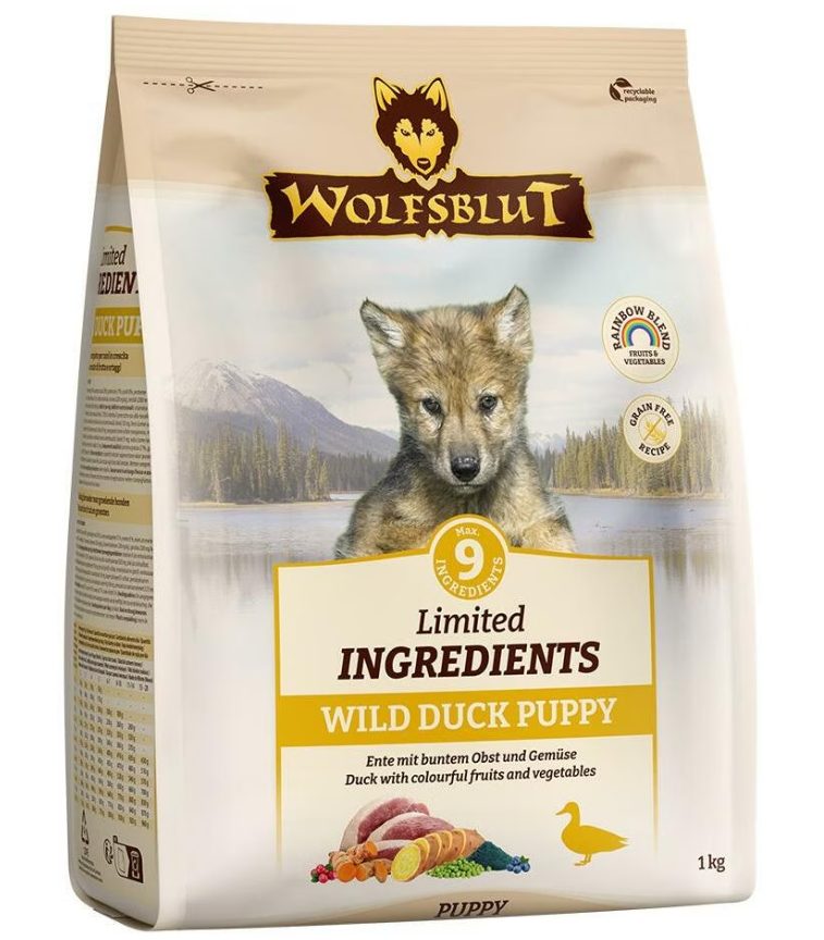 WOLFSBLUT Limited Ingredients Trockenfutter Hund, Puppy, Wild Duck 1 kg