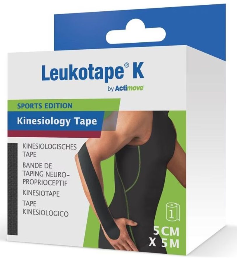 Actimove Leukotape K schwarz, 5cmx5m (1 Stk)