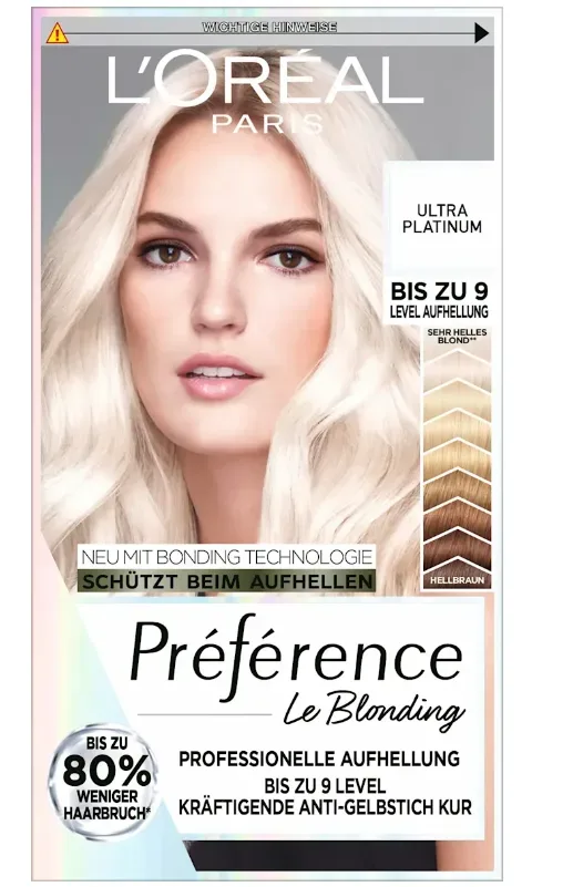 L'Oréal Paris - Le Blonding Aufheller, 1 Stück, L Ultra Platinum/Platine absolu