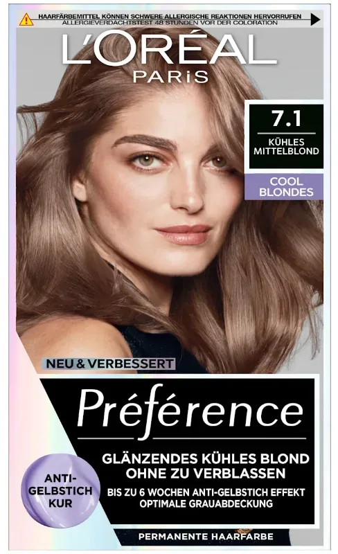 L'Oréal Paris - Cool Blonde Anti-Gelbstich Kur, 1 Stück, . Kühles Mittelblond/Blond cendré