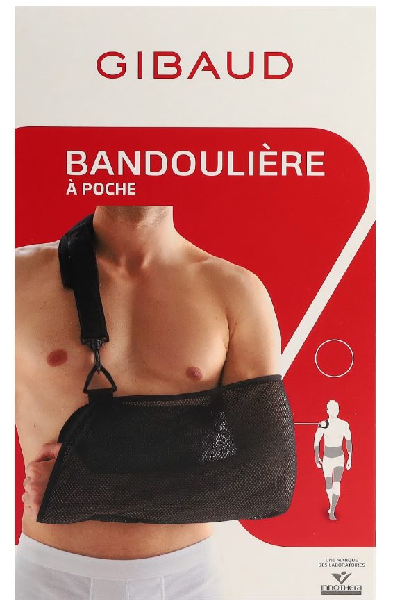 GIBAUD Armschlinge mit Tasche T1 60-80cm, schwarz (1 Stk)