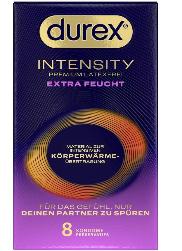 Durex Intensity Extra Feucht Premium Körperwärme übertragbares Kondom