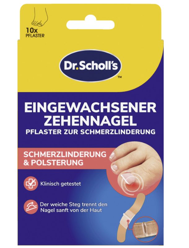 Scholl - Dr s Zehennagel Pflaster, 10 Stück