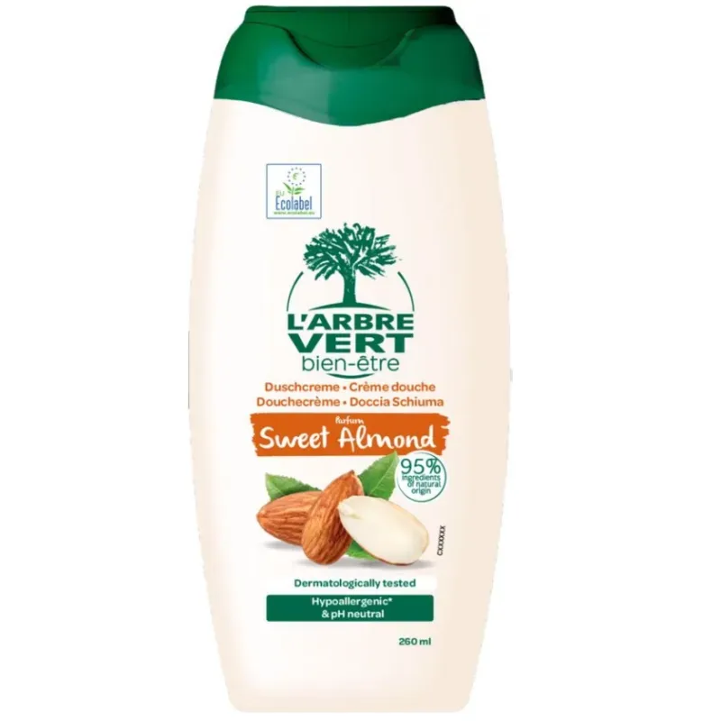 L'ARBRE VERT Ökologisches Duschgel Süsse Mandel (260ml)