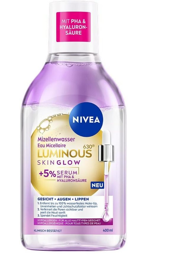 NIVEA Luminous Skin Glow Mizellenwasser (400ml)