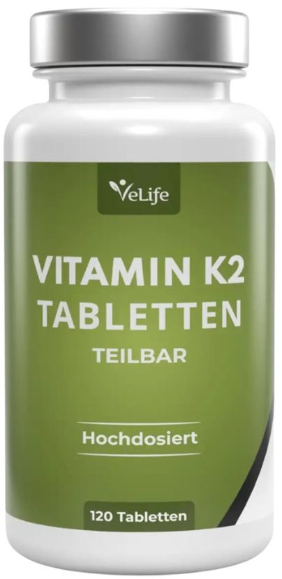 VeLife Vitamin K2 Tabletten teilbar (120 Stk)
