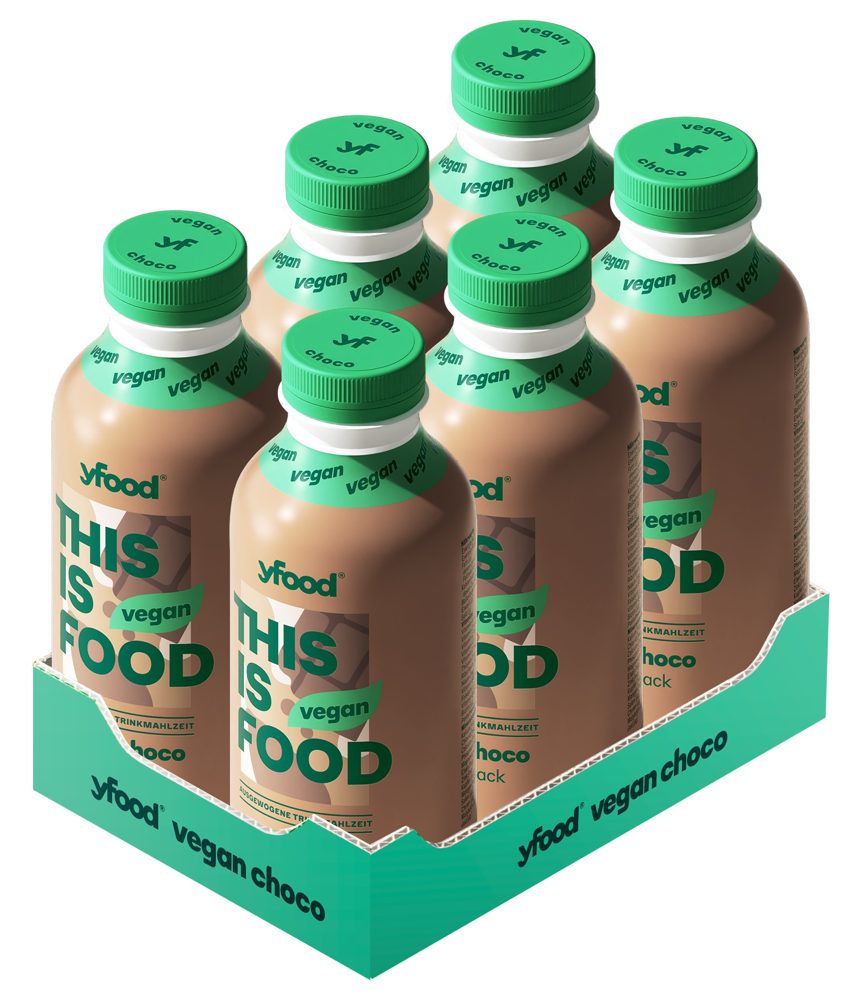 YFood Trinkmahlzeit Vegan Choco (6x500ml)