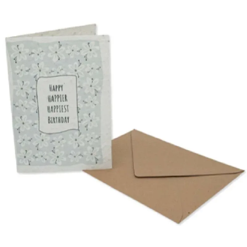 Wyss Garten Postkarte aus Samenpapier, Happy Birthday (1 Stk)