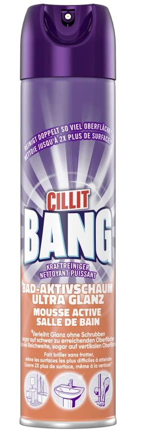 CILLIT BANG Badreiniger Aktivschaum 600ml 330754 Seifenreste und Glanz
