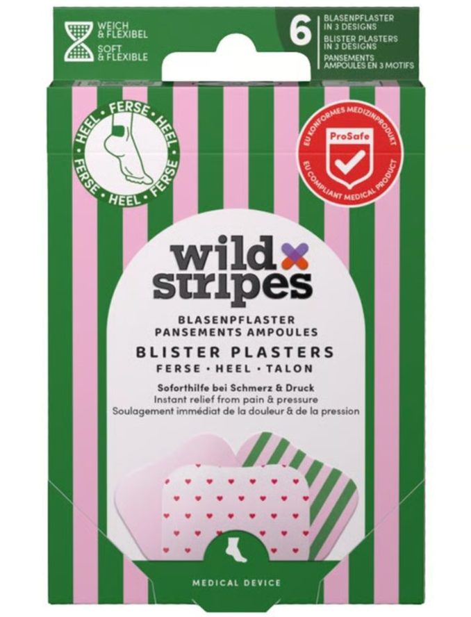 Wild Stripes Blasenpflaster Rosy Stripes, Einheitsgrösse (6 Stk)