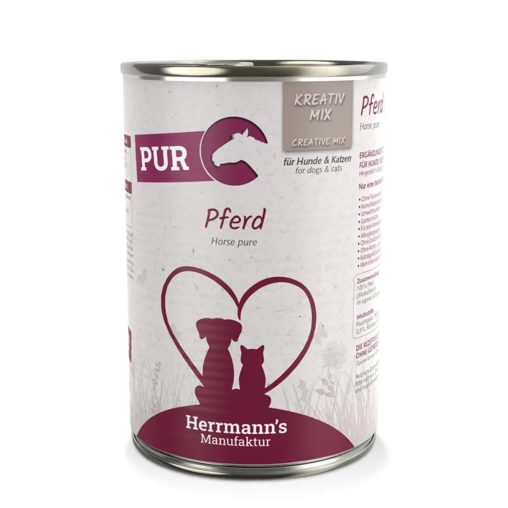 Herrmann´s Kreativ-Mix Reinfleisch / Bio-Reinfleisch 6 x 400 g - Pferd
