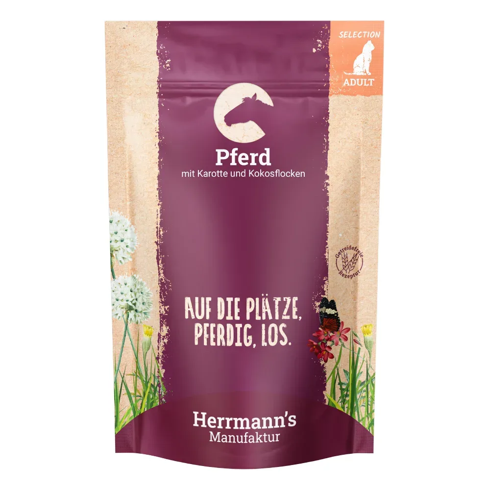 Herrmann's Bio-Huhn Kamut und Karotte, Nassfutter für Katzen (100g)