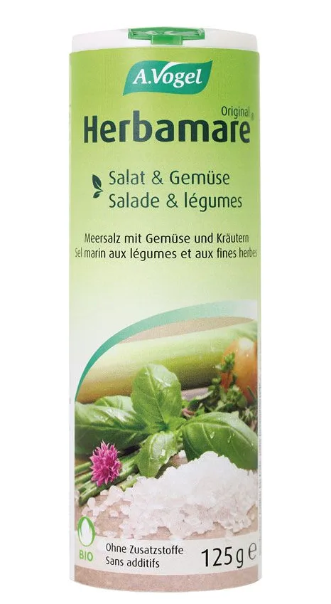 A. Vogel Herbamare Original Meersalz mit Kräutern Tischstreuer (125g)