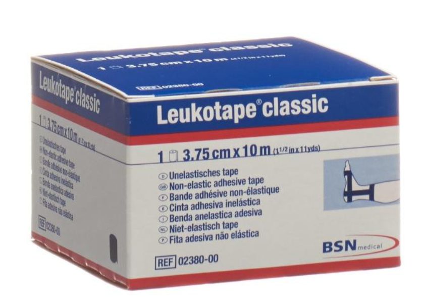Leukotape classic Pflasterband 10mx3.75cm schwarz (1 Stück)
