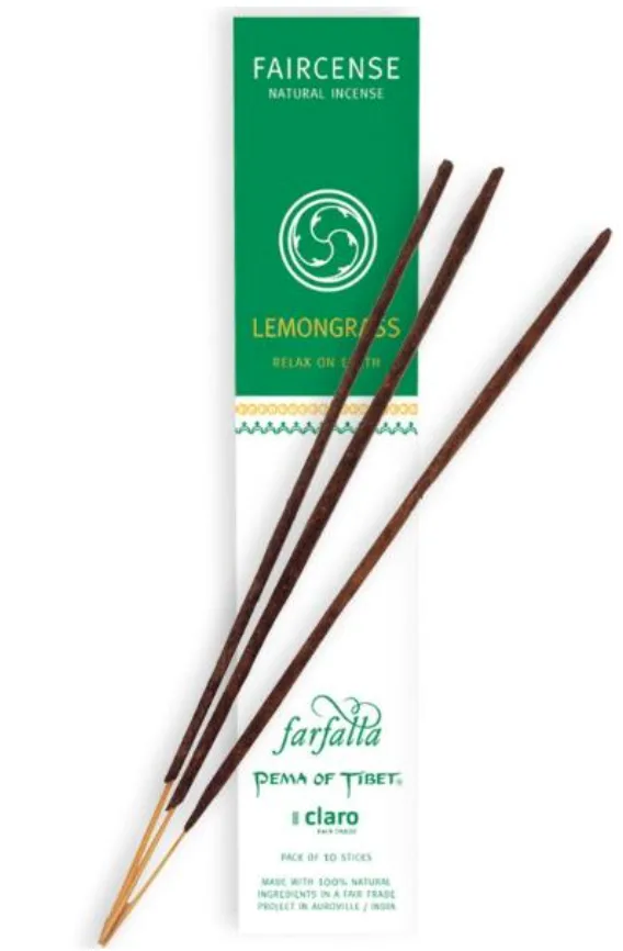 Farfalla Faircense Räucherstäbchen Lemongrass Relax On Earth (10 Stk)