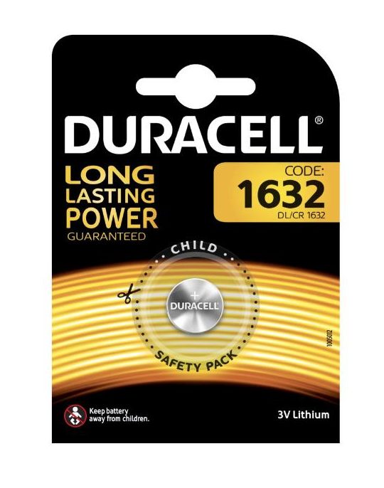DURACELL Knopfbatterie Specialty DL/CR1632 CR1632, 3V