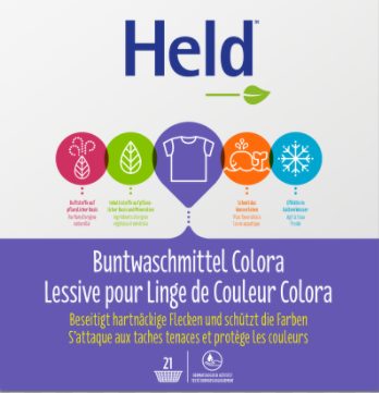 Held Ag. - Buntwaschmittel Colora, 1.575KG