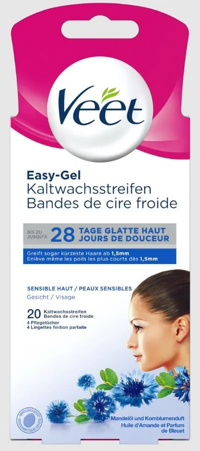 VEET Kaltwachsstreif Gesicht sens Haut 10 x 2 Stk