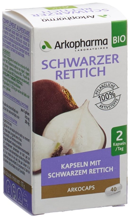 ARKOCAPS Schwarzer Rettich Bio Kapseln (40 Stk)