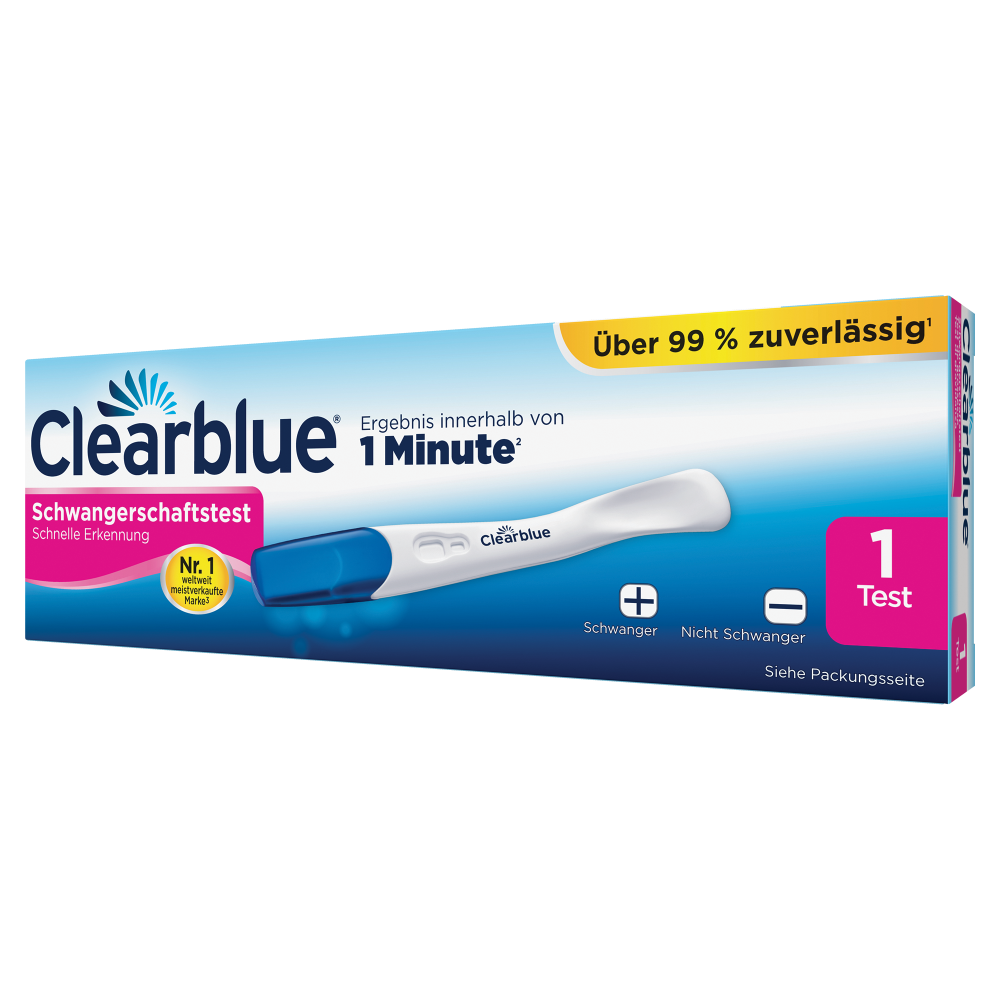 CLEARBLUE Schwangerschaftstest Schnell Erken