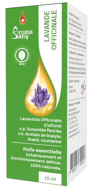 AromaSan Lavendel Bio Ätherisches Öl (15ml)