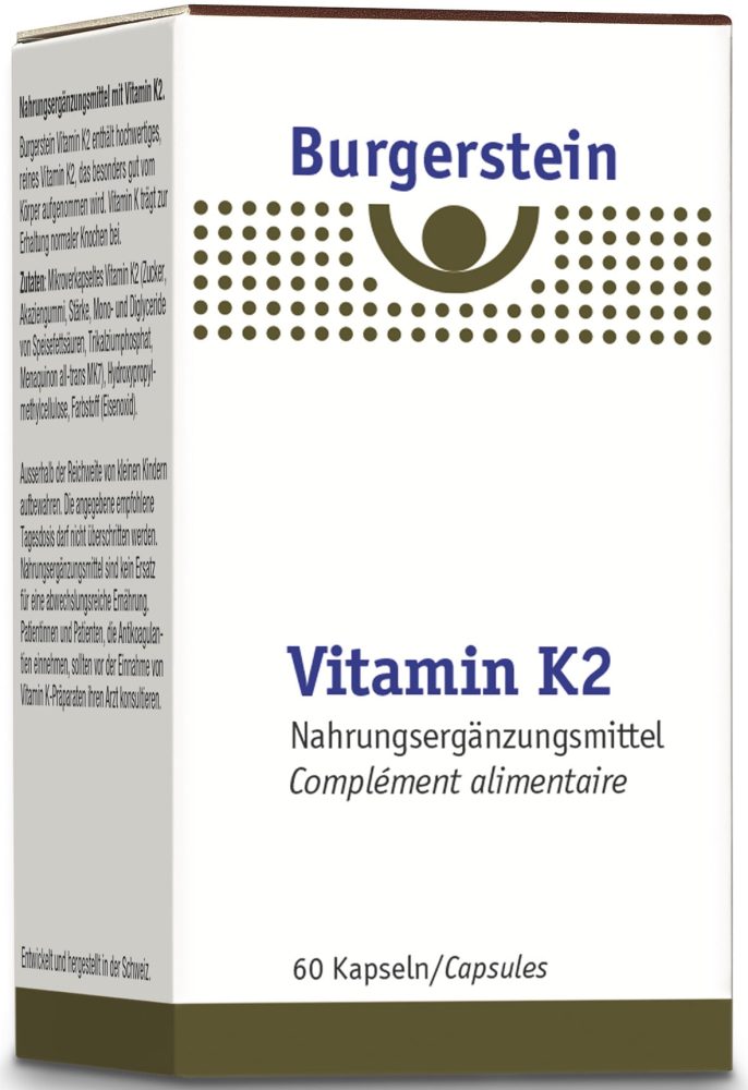 BURGERSTEIN Vitamin K2 Kaps 180 mcg Ds 60 Stk