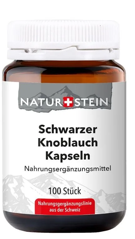 NATURSTEIN Schwarzer Knoblauch Kapseln (100 Stk)