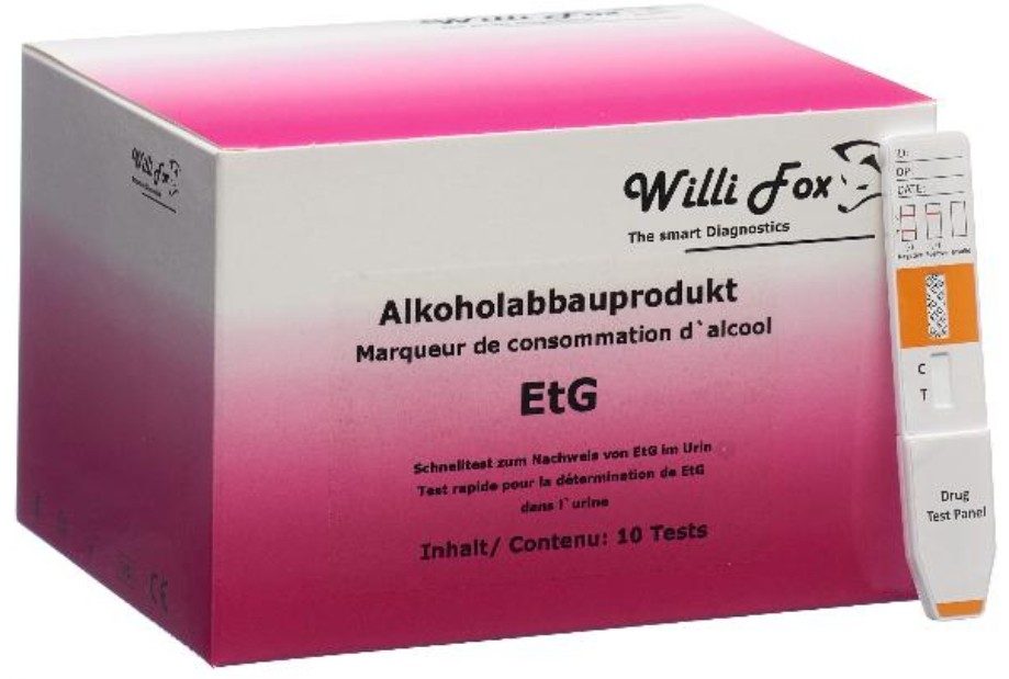 Willi Fox Alkoholabbauprodukt EtG Test (10 Stk)