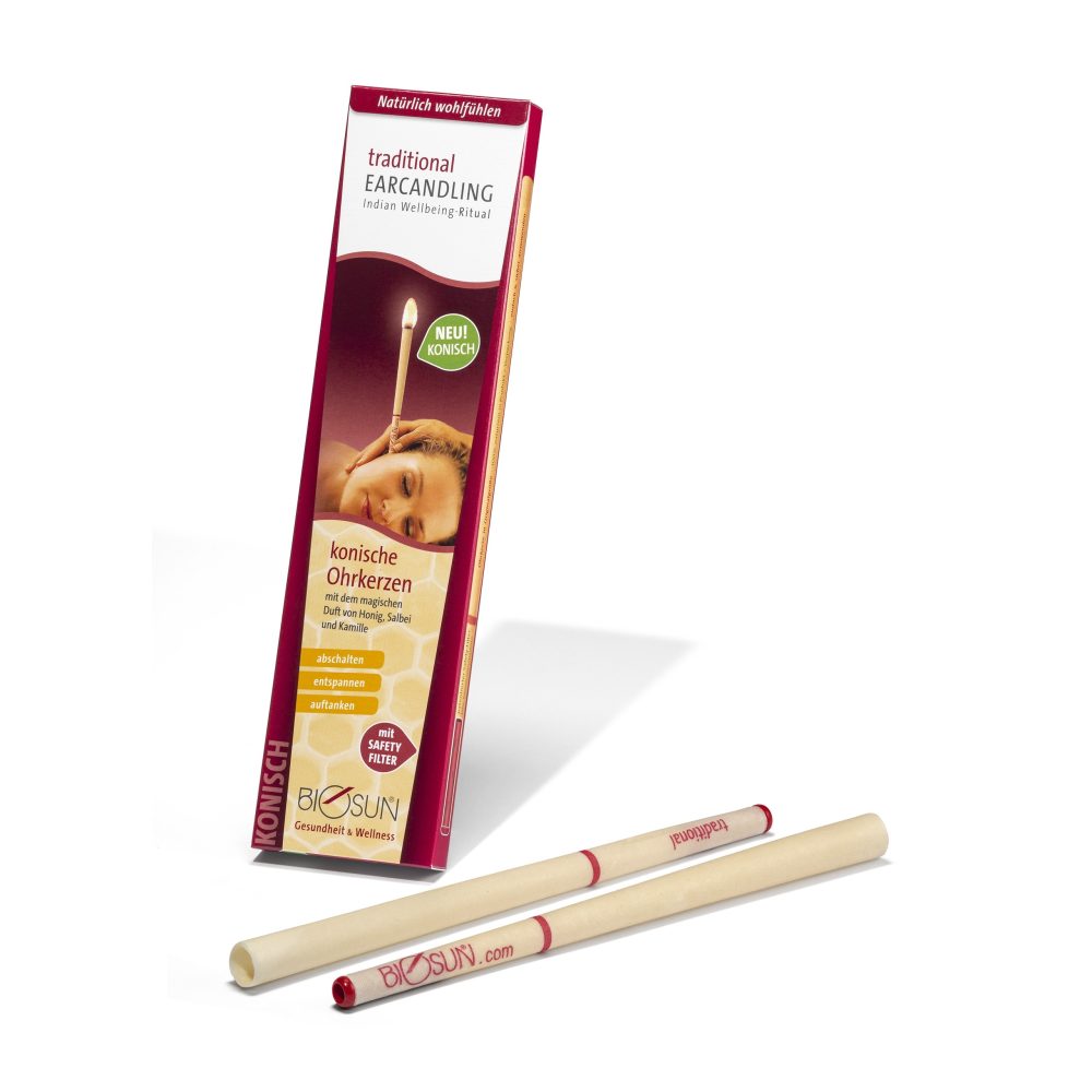 BIOSUN Traditionelle Ohrenkerzen Konisch (1 Paar)