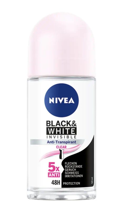 Nivea Invisible Black & White Clear Deo Roll-On (50ml)
