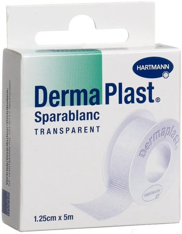 DermaPlast Sparablanc Transparent 1.25cmx5m, weiss (1 Stk)