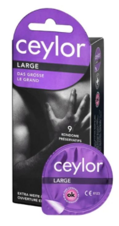 Ceylor Large Large Condoms, 9 Stück - Amorana