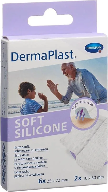 DermaPlast Soft Silicone Strips (8 Stk)