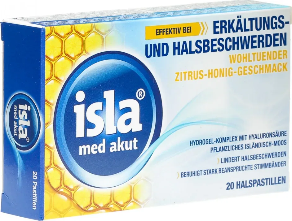 ISLA Med akut Pastillen Zitrus Honig 20 Stk