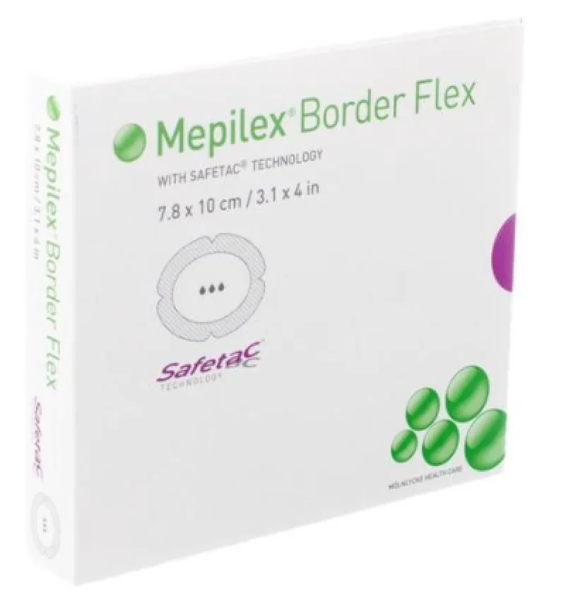 Mepilex Border Flex Oval Schaumverband 7.8x10cm (5 Stk)