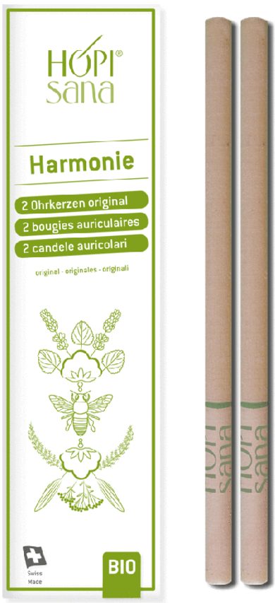 Hopisana Ohrenkerzen Harmonie grün (2 Stk)
