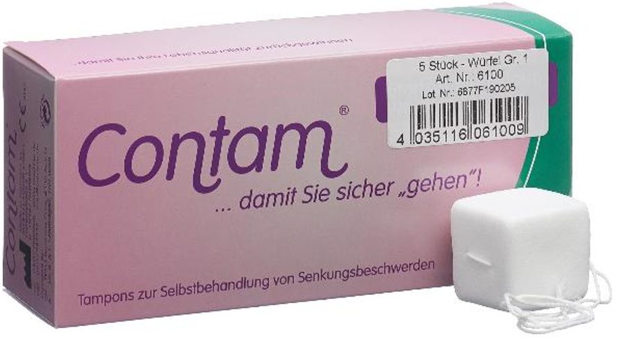 Contam Würfeltampon 32mm Grösse 1 (5 Stk)