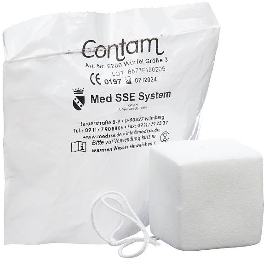 Contam Würfeltampon 42mm Grösse 3 (5 Stk)