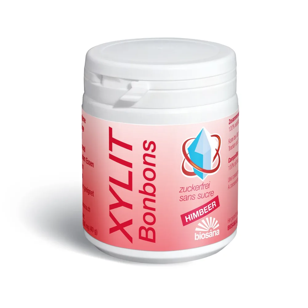 Biosana Xylit Bonbons Himbeer (80 Stk)