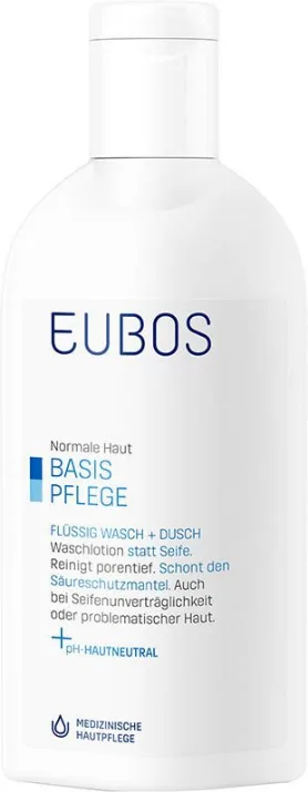 EUBOS Seife liquide unparfümiert blau (200ml)
