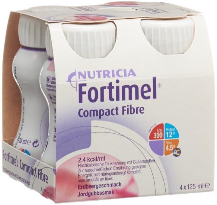 Fortimel Compact Fibre Erdbeere (4x125ml)