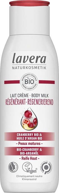 Lavera Bodymilk regenerierend bio Cranberry & bio Arganöl (200ml)