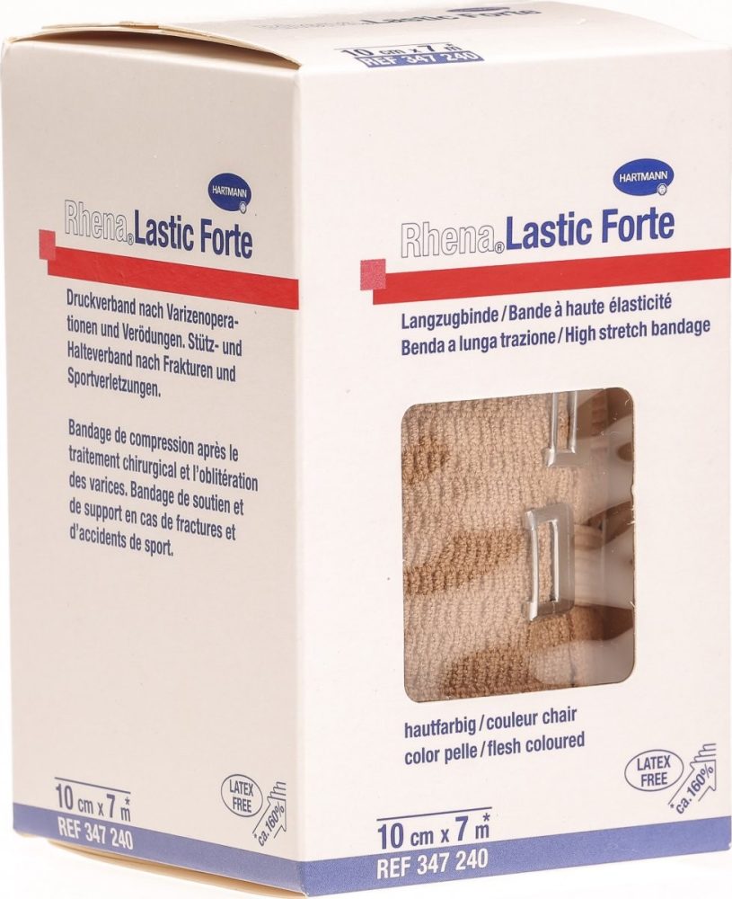 Rhena Lastic Forte 10cmx7m hautfarbig (1 Stk)