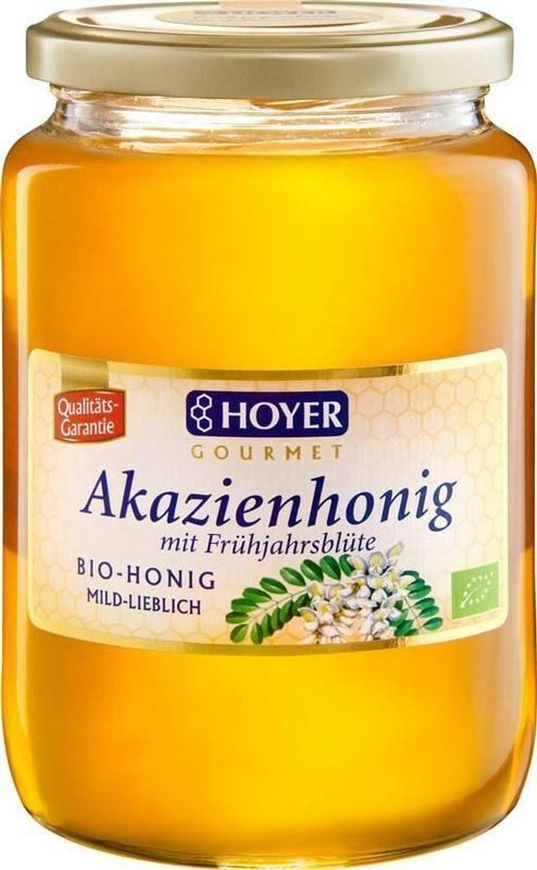 HOYER Akazienhonig mit Frühjahrsblüten Bio Glas (1kg)